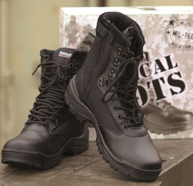 Mil-Tec - Taktisk Støvle m. lynlås // Brun fra Teesar - billede nr. 2 hos GrejFreak.dk