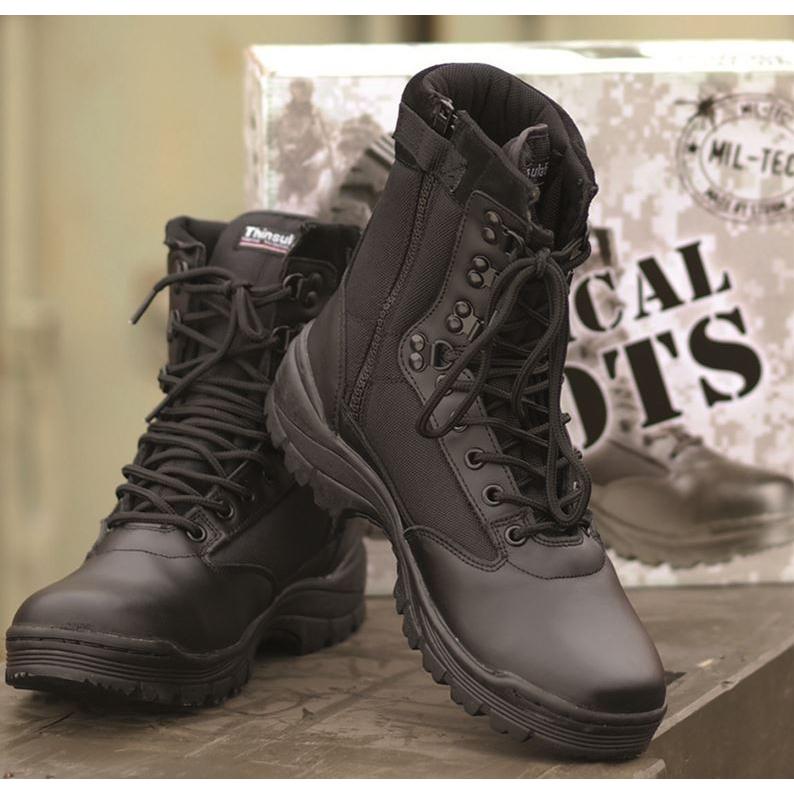 Mil-Tec - Taktisk Støvle m. lynlås // Brun fra Teesar - billede nr. 2 hos GrejFreak.dk