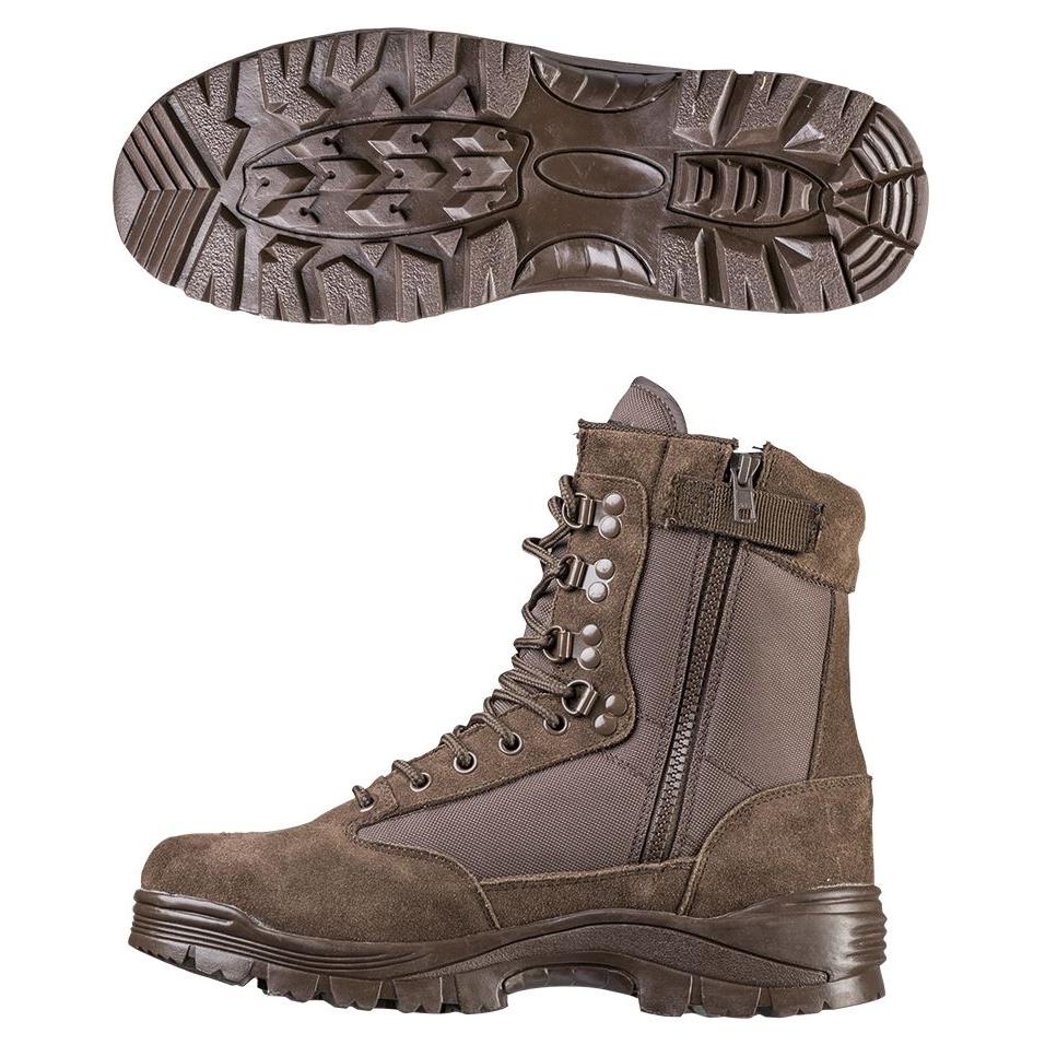 Mil-Tec - Taktisk Støvle m. lynlås // Brun fra Teesar - billede nr. 3 hos GrejFreak.dk