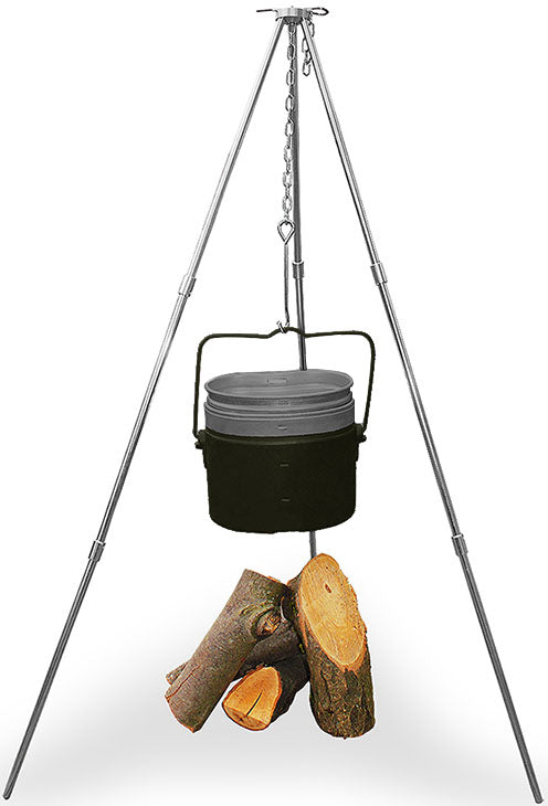 Mil-Tec - Trefodsstativ til Gryde fra Mil-Tec - billede nr. 1 hos GrejFreak.dk