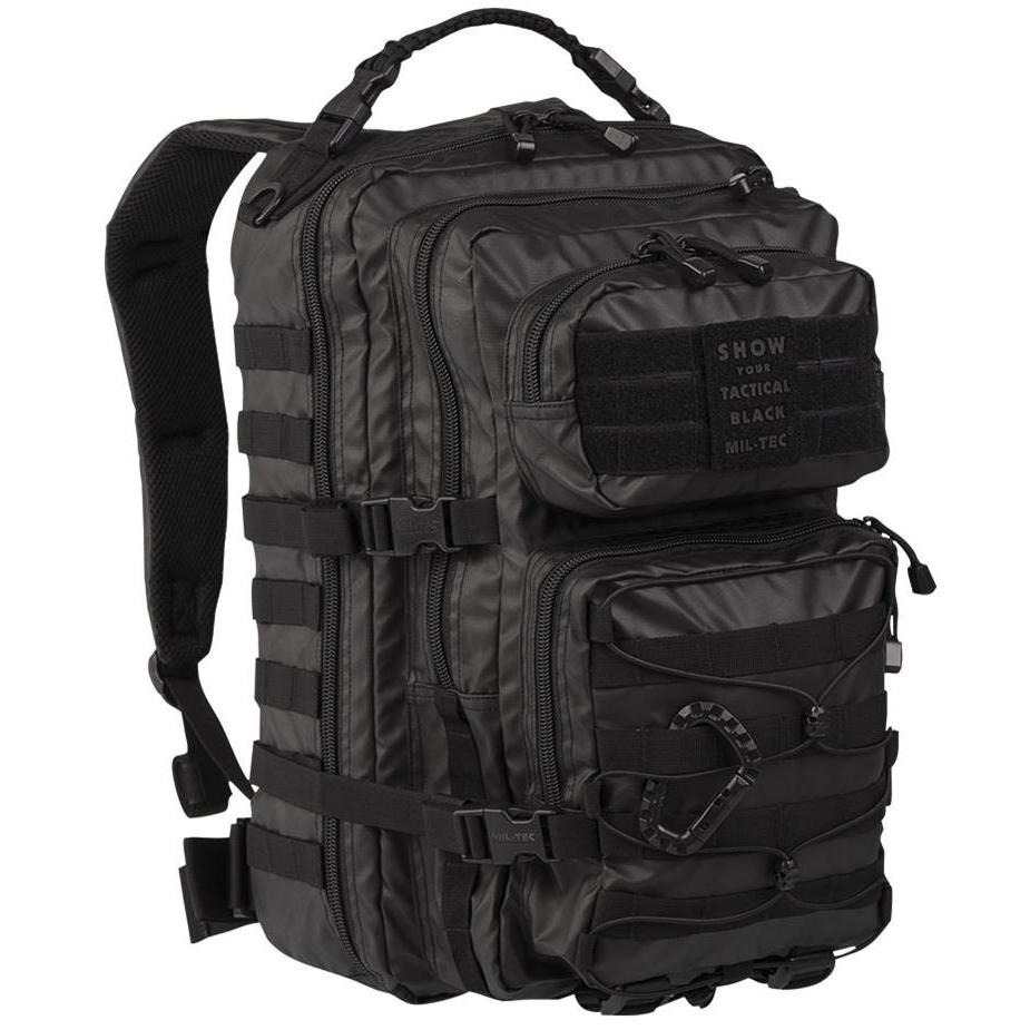 Mil-Tec - US Assault Pack Large Tactical Black fra Mil-Tec - billede nr. 1 hos GrejFreak.dk
