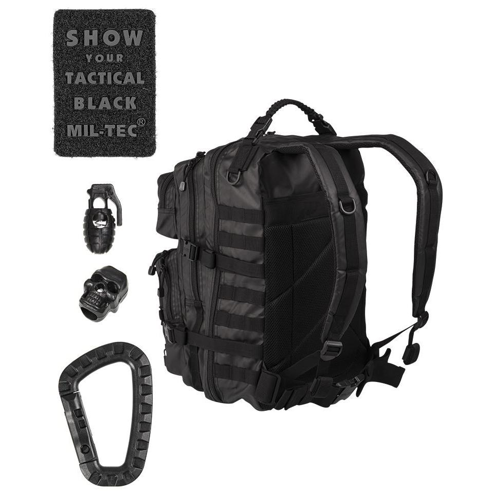 Mil-Tec - US Assault Pack Large Tactical Black fra Mil-Tec - billede nr. 2 hos GrejFreak.dk