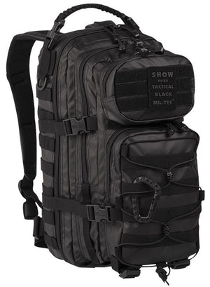Mil-Tec - US Assault Pack Small Tactical Black fra Mil-Tec - billede nr. 1 hos GrejFreak.dk