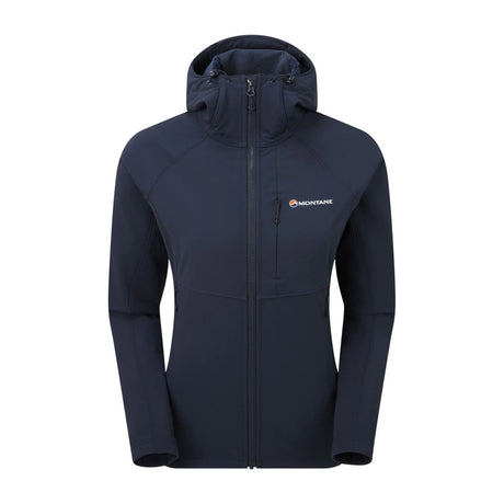 Montane - Krypton Dame Softshell Hoodie // Eclipse Blue fra Montane - billede nr. 1 hos GrejFreak.dk