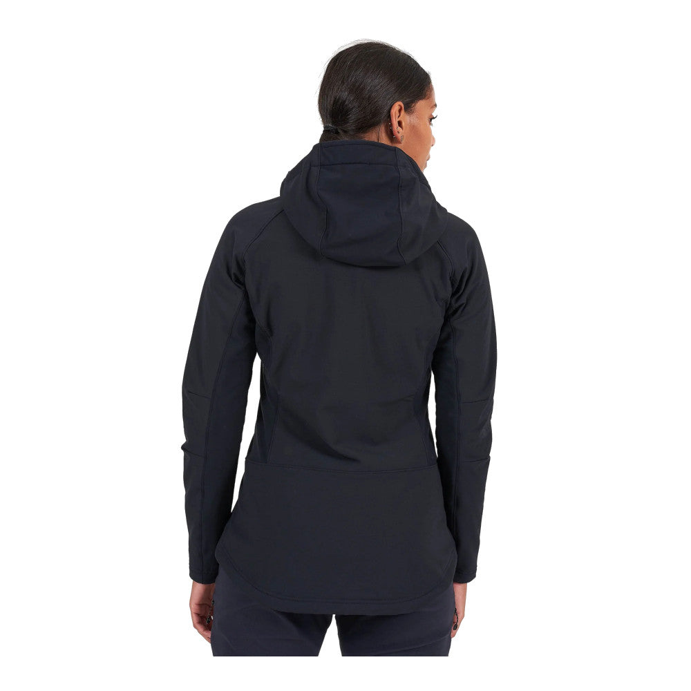 Montane - Krypton Dame Softshell Hoodie // Sort fra Montane - billede nr. 3 hos GrejFreak.dk