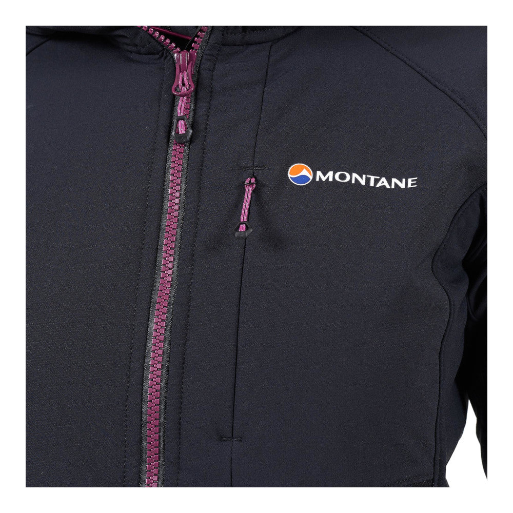 Montane - Krypton Dame Softshell Hoodie // Sort fra Montane - billede nr. 5 hos GrejFreak.dk