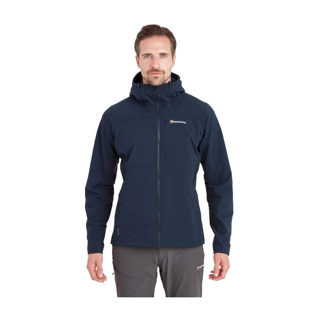 Montane - Krypton Herre Softshell Hoodie // Eclipse Blue fra Montane - billede nr. 2 hos GrejFreak.dk