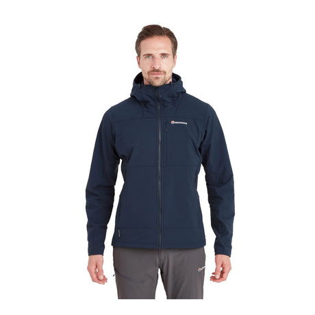 Montane - Krypton Herre Softshell Hoodie // Eclipse Blue fra Montane - billede nr. 2 hos GrejFreak.dk