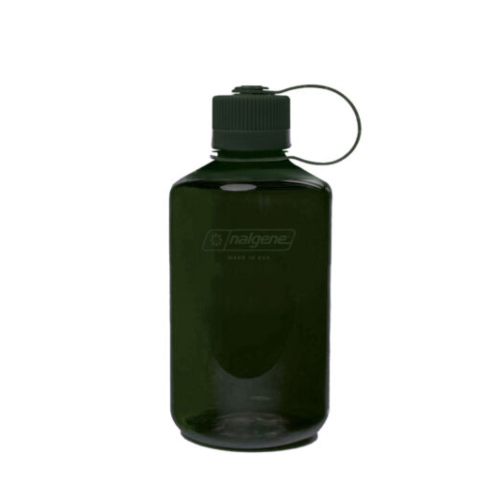 Nalgene - Narrow Mouth Sustain Drikkeflaske 475ml // Mørkegrøn fra Nalgene - billede nr. 1 hos GrejFreak.dk