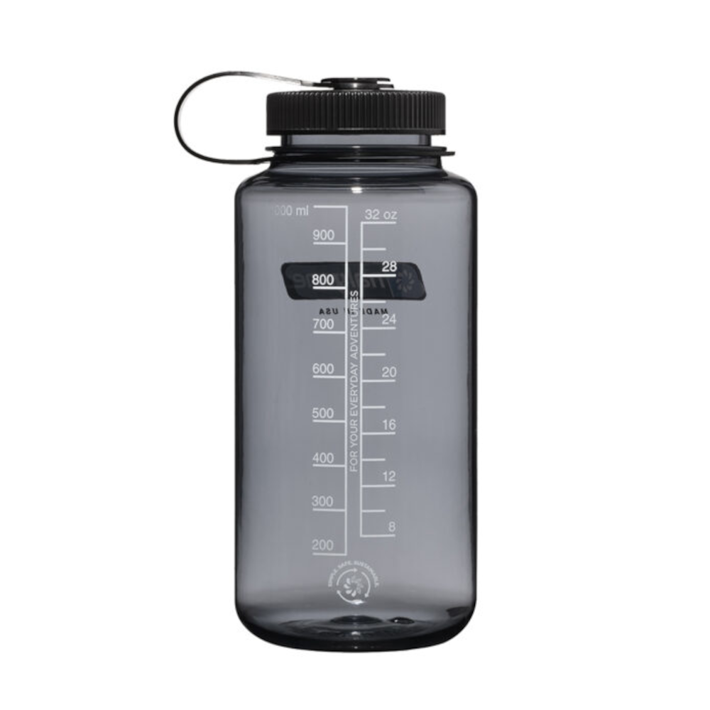 Nalgene - Wide Mouth Sustain Drikkeflaske 1L // Grå fra Nalgene - billede nr. 2 hos GrejFreak.dk