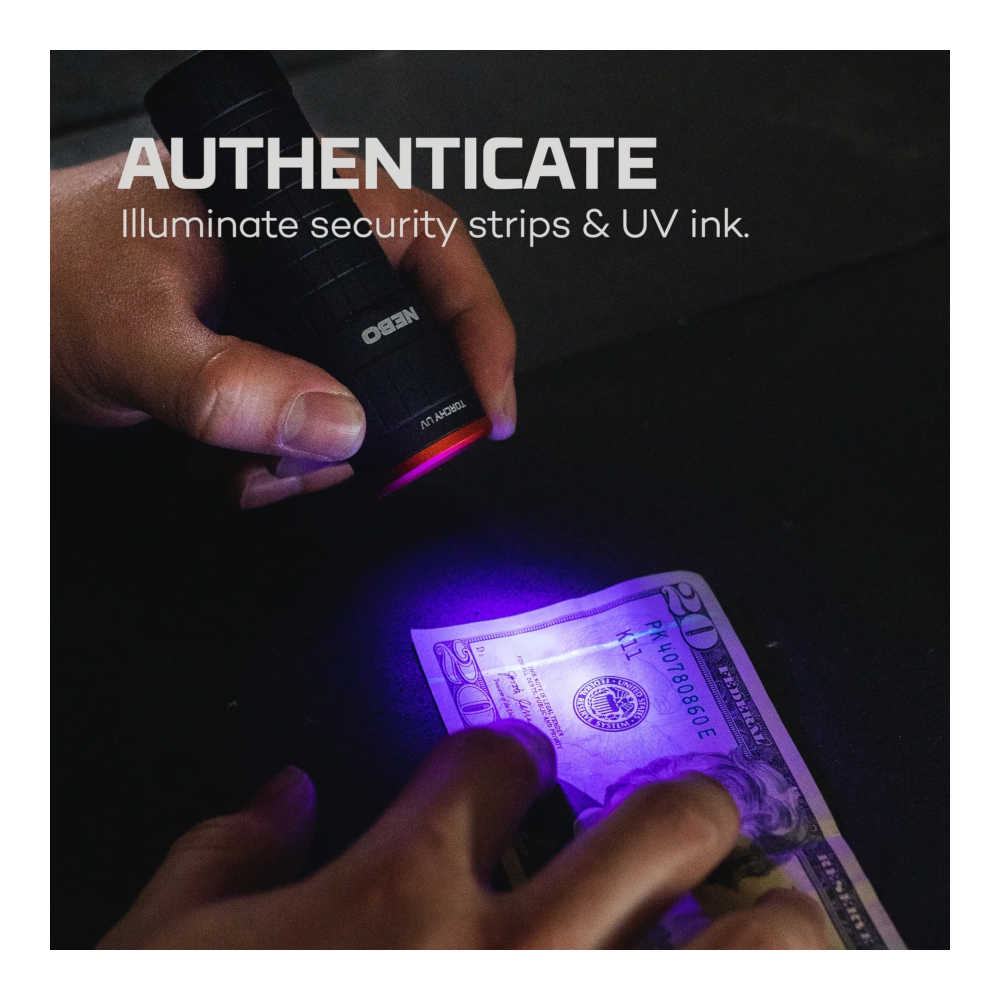 Nebo - TORCHY UV Lommelygte fra NEBO - billede nr. 6 hos GrejFreak.dk