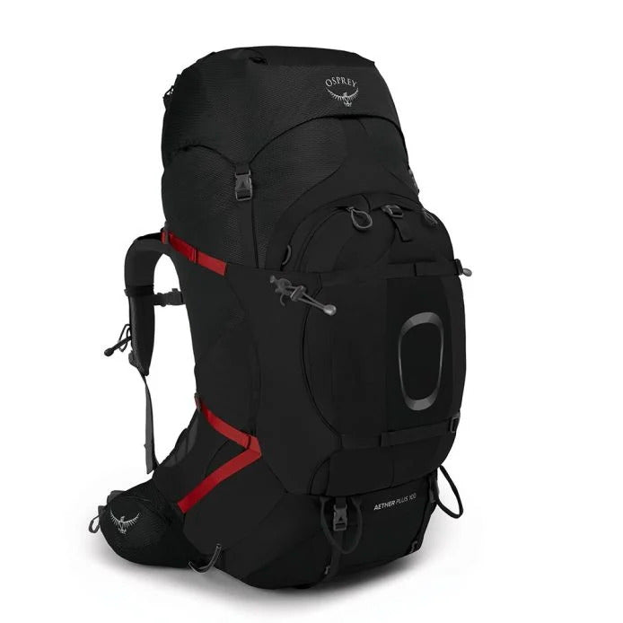 Osprey - Aether Plus 100L Herre Rygsæk // Sort fra Osprey - billede nr. 1 hos GrejFreak.dk