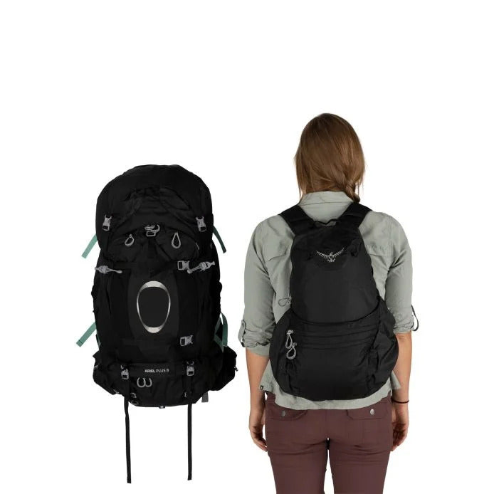 Osprey - Ariel Plus 85 L Dame Rygsæk // Sort fra Osprey - billede nr. 4 hos GrejFreak.dk