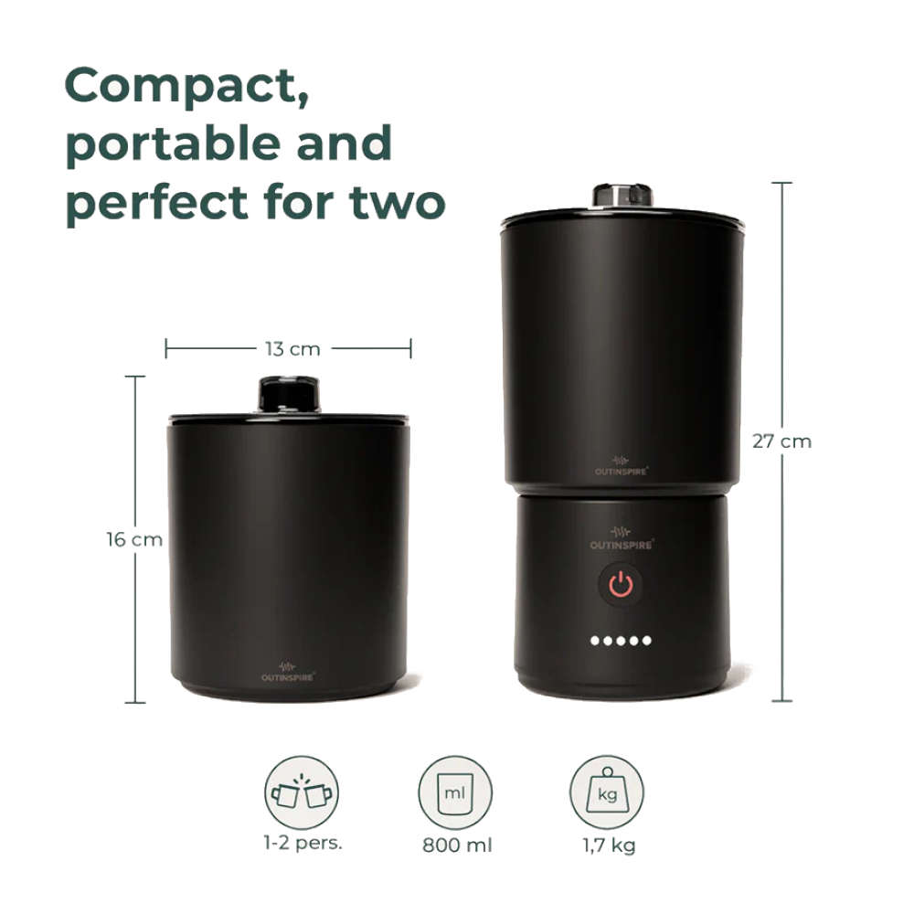 Outinspire - The Cooker XA Transportabel EL-koger og Power Bank 9.000 mAh fra GrejFreak.dk - billede nr. 2 hos GrejFreak.dk