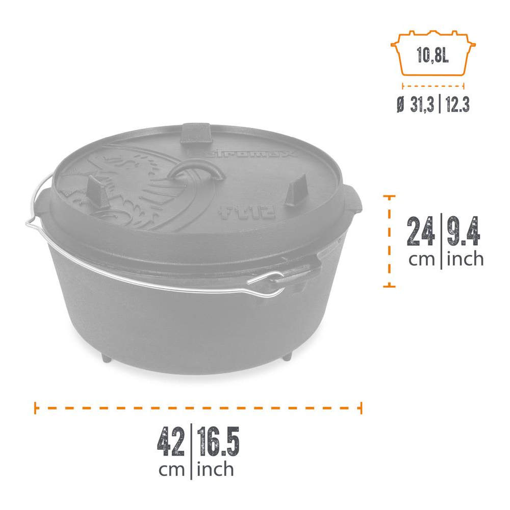 Petromax - Dutch Oven ft12 Støbejernsgryde 10,8L fra Petromax - billede nr. 3 hos GrejFreak.dk