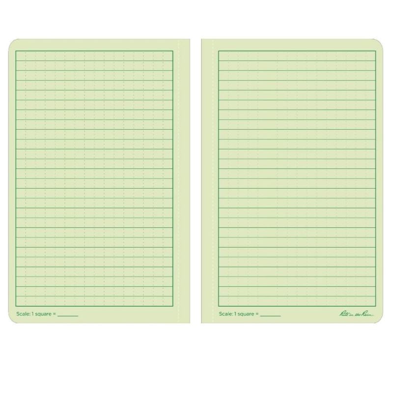 Rite In The Rain - Field Book 12 x 18,5 cm // Olivengrøn fra Rite in the Rain - billede nr. 3 hos GrejFreak.dk