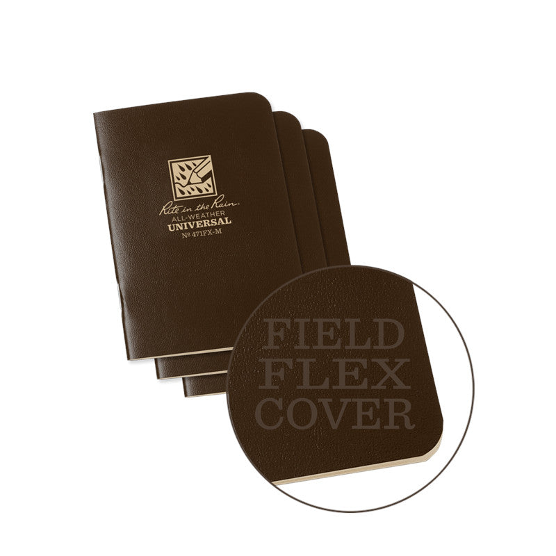 Rite In The Rain - Mini Stapled Notebook (3-pak) // Sort fra Rite in the Rain - billede nr. 4 hos GrejFreak.dk