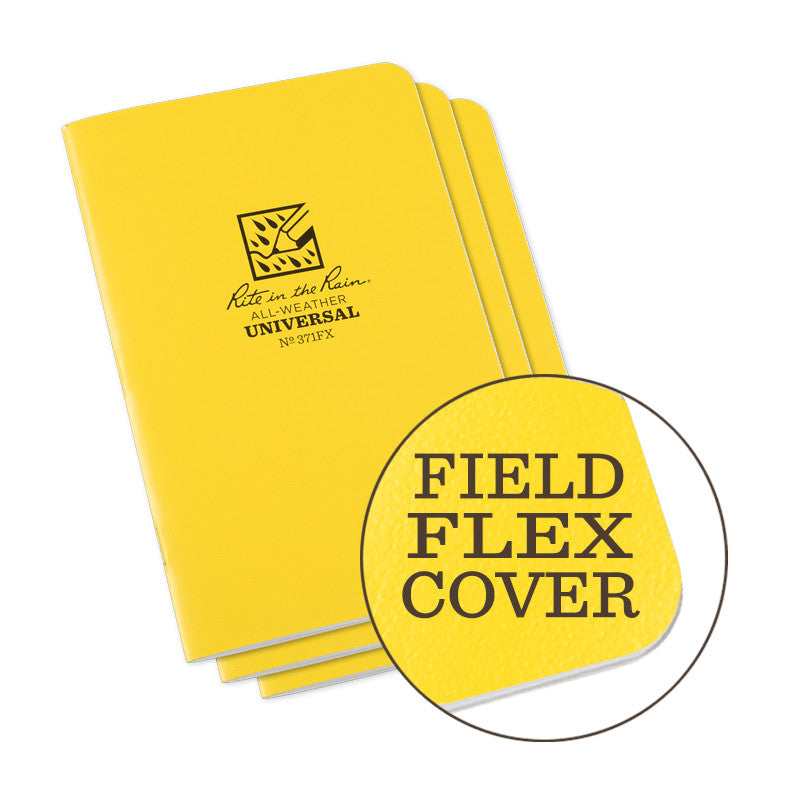Rite In The Rain - Stapled Notebook (3-pak) // Gul fra Rite in the Rain - billede nr. 2 hos GrejFreak.dk