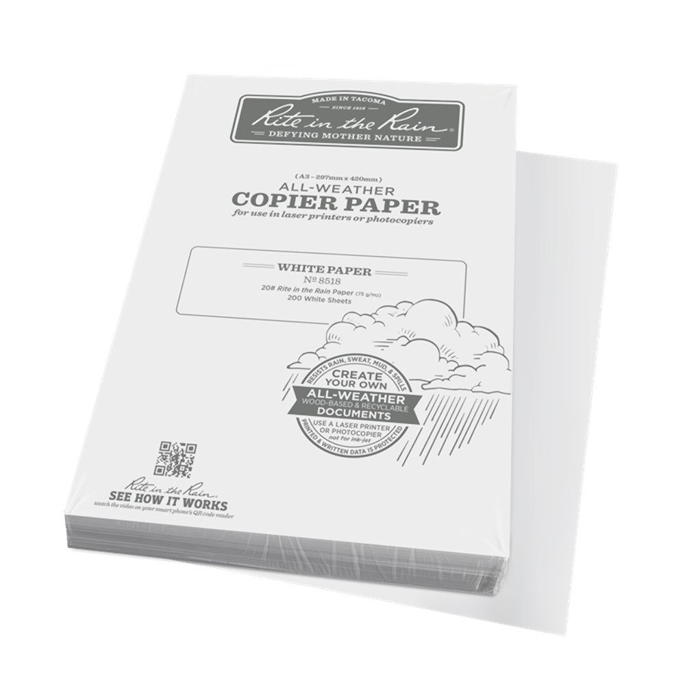 Rite In The Rain - Vandtæt Kopipapir A3 fra Rite in the Rain - billede nr. 1 hos GrejFreak.dk