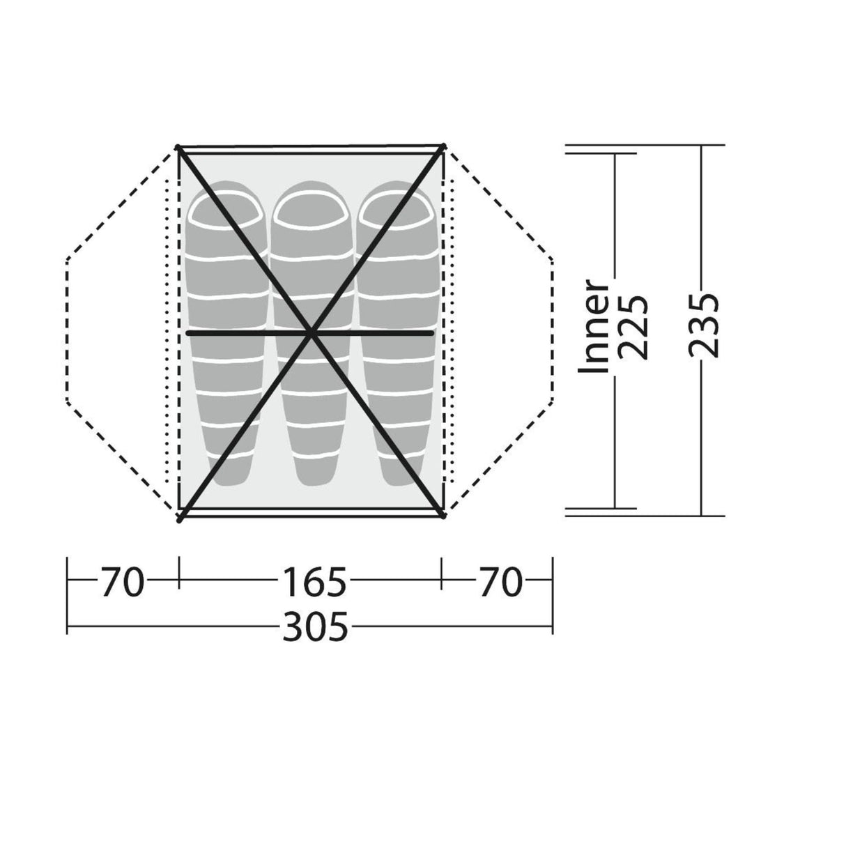 Robens - Lodge 3 Exp 3-personers Telt fra Robens - billede nr. 9 hos GrejFreak.dk