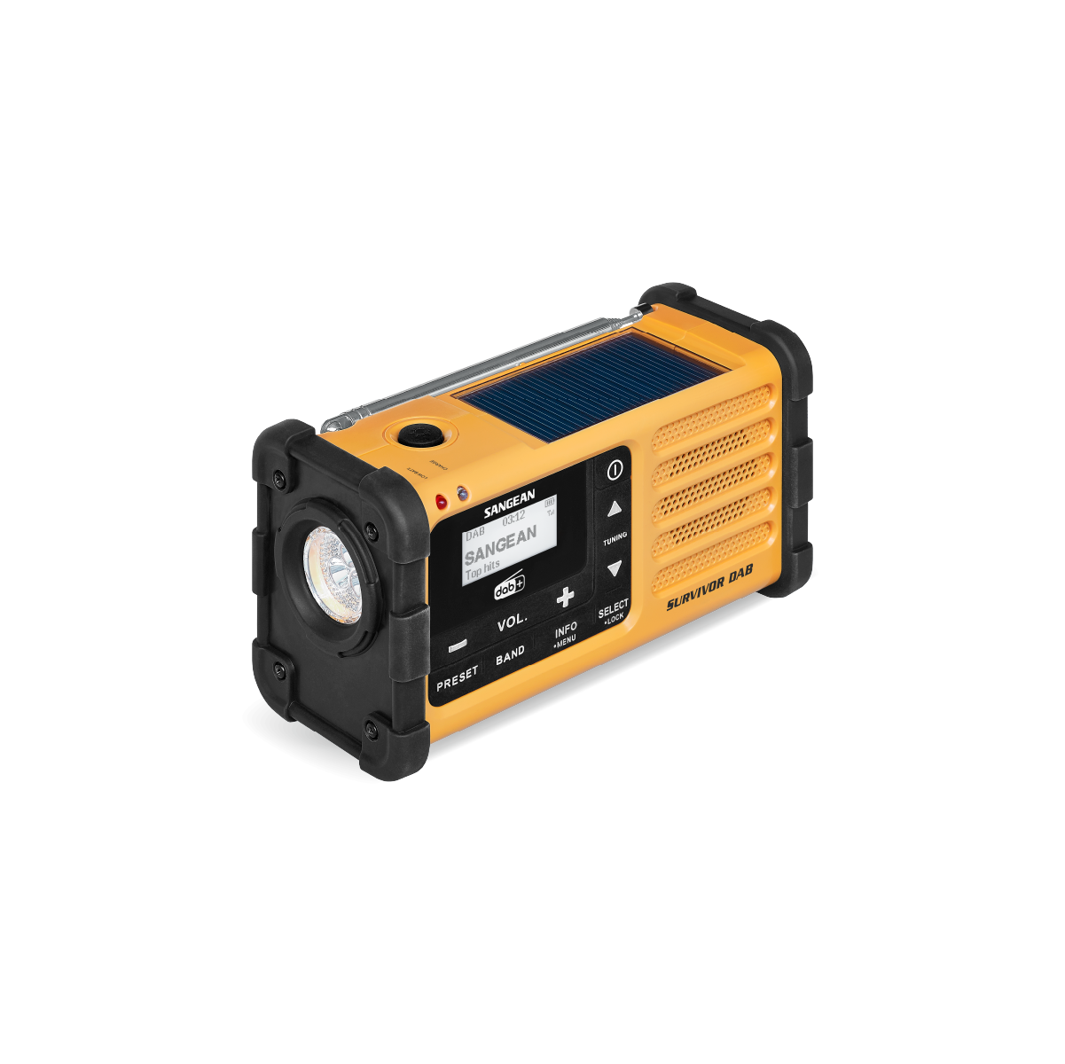 Sangean - MMR-88 DAB+/FM-RDS Multi-Powered Nødradio // Gul fra Sangean - billede nr. 4 hos GrejFreak.dk