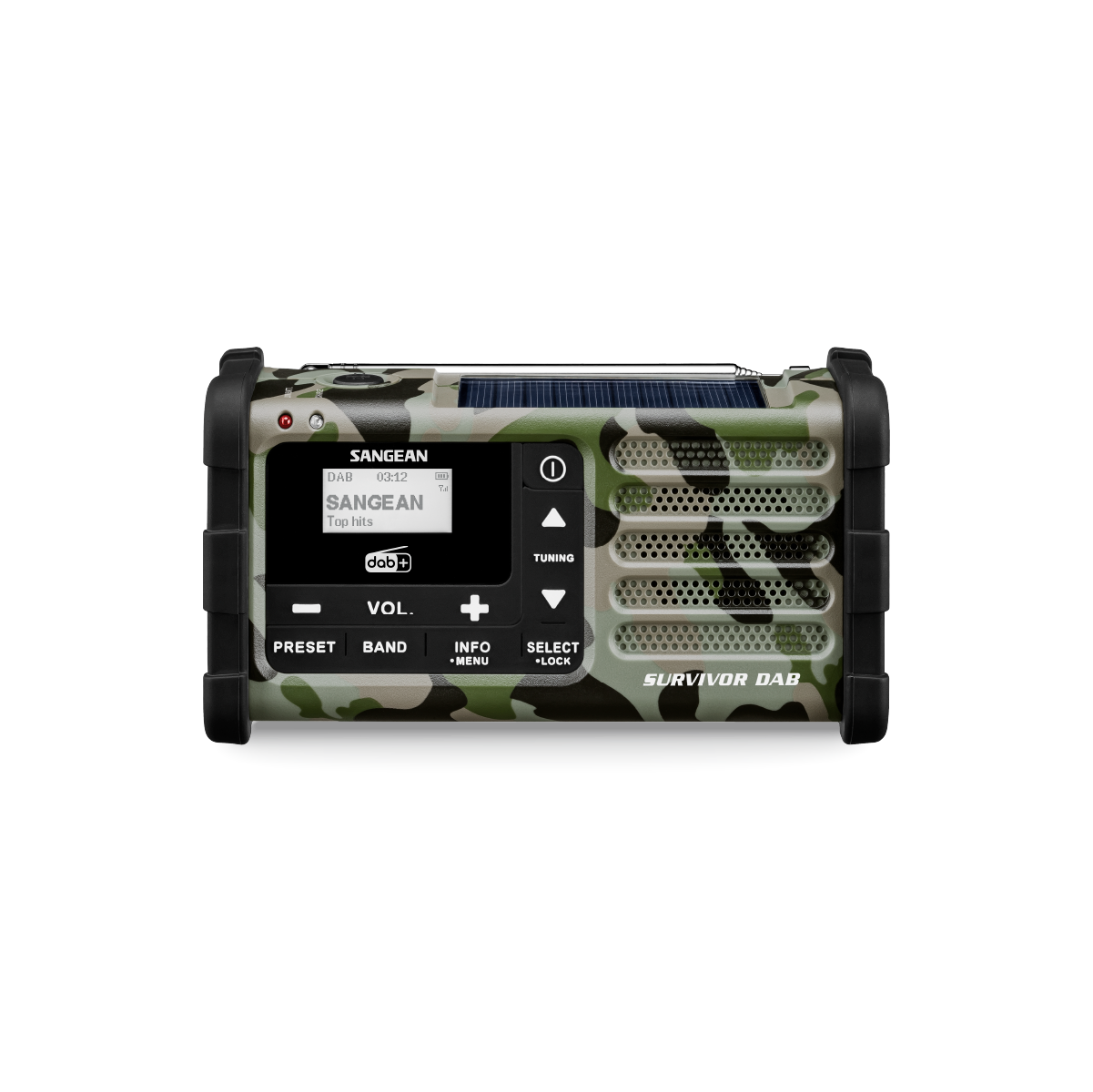 Sangean - MMR-88 DAB+/FM-RDS Multi-Powered Nødradio // Woodland Camo fra Sangean - billede nr. 1 hos GrejFreak.dk
