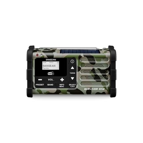 Sangean - MMR-88 DAB+/FM-RDS Multi-Powered Nødradio // Woodland Camo fra Sangean - billede nr. 1 hos GrejFreak.dk