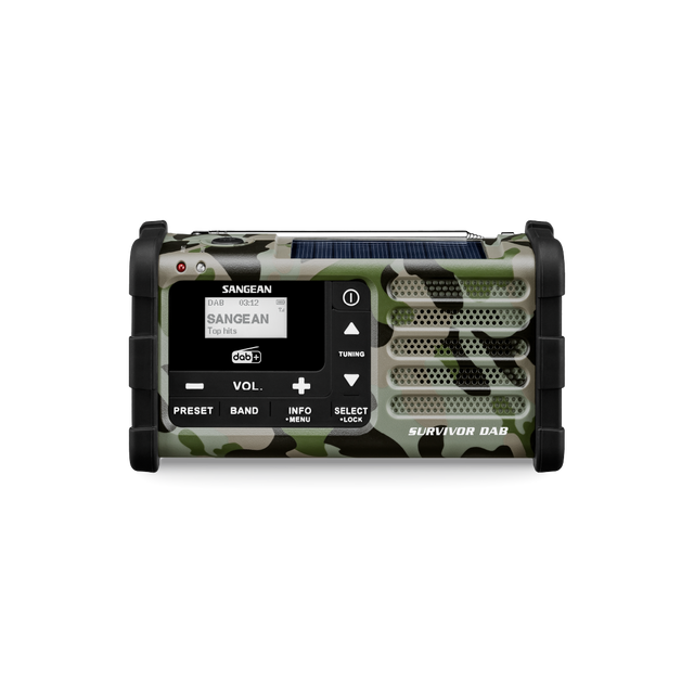 Sangean - MMR-88 DAB+/FM-RDS Multi-Powered Nødradio // Woodland Camo fra Sangean - billede nr. 1 hos GrejFreak.dk