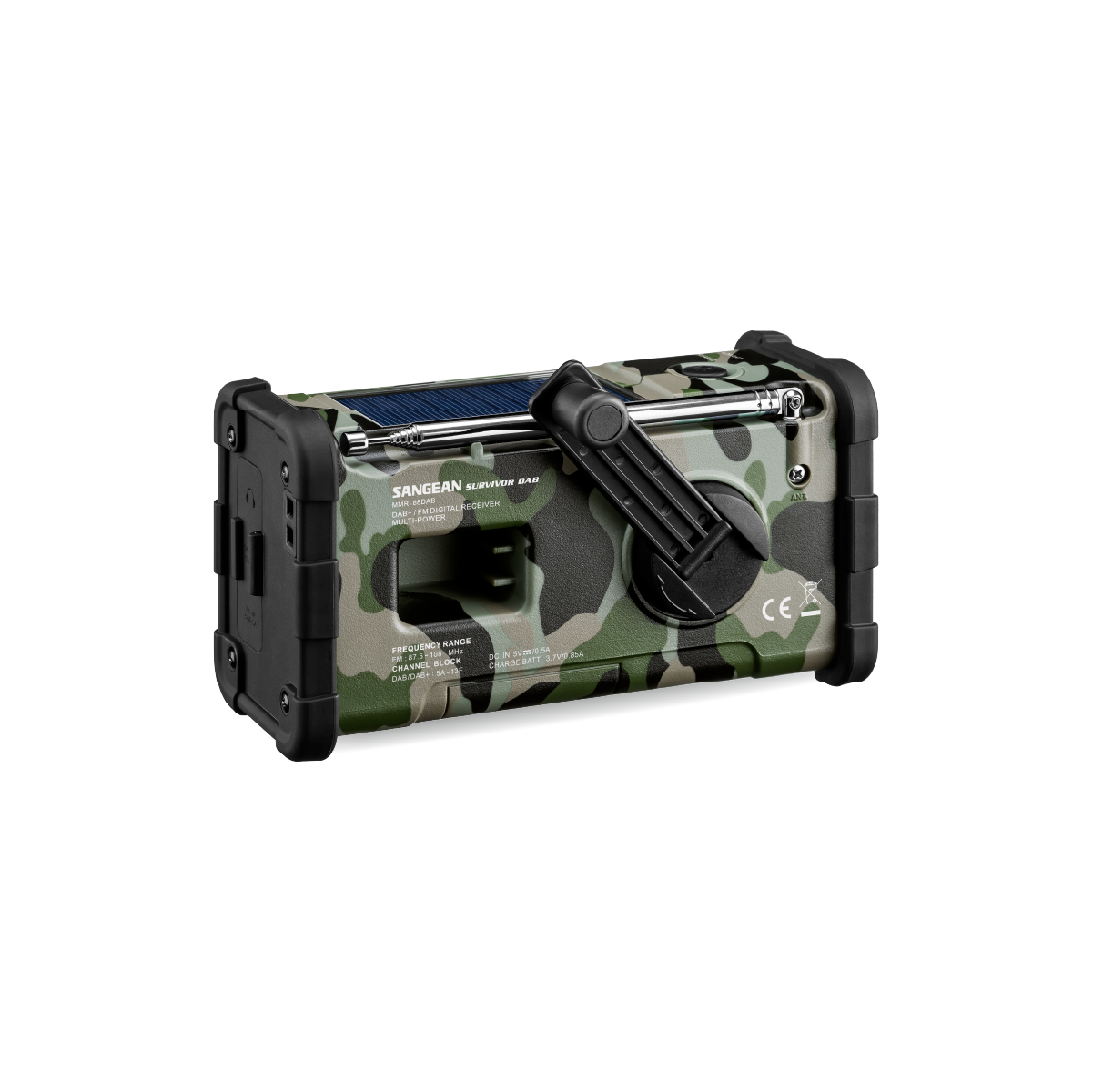 Sangean - MMR-88 DAB+/FM-RDS Multi-Powered Nødradio // Woodland Camo fra Sangean - billede nr. 4 hos GrejFreak.dk