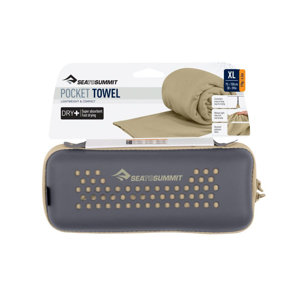 Sea To Summit - Pocket Håndklæde XL // Sand fra Sea To Summit - billede nr. 3 hos GrejFreak.dk