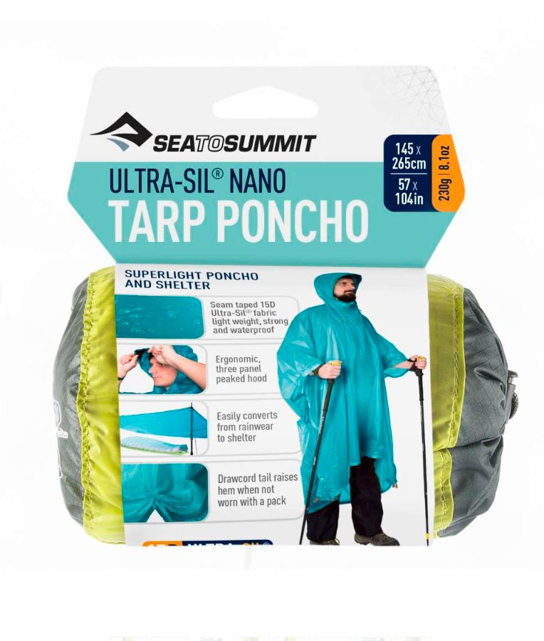 Sea to Summit - Ultra-Sil Nano Tarp Poncho // Blå fra Sea To Summit - billede nr. 4 hos GrejFreak.dk