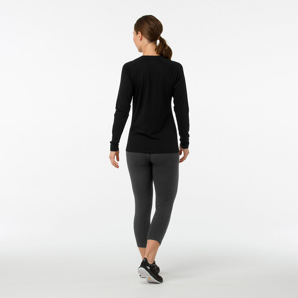 Smartwool - Merino Classic All-Season Base Layer Lange Dame Underbukser Sort fra Smartwool - billede nr. 3 hos GrejFreak.dk