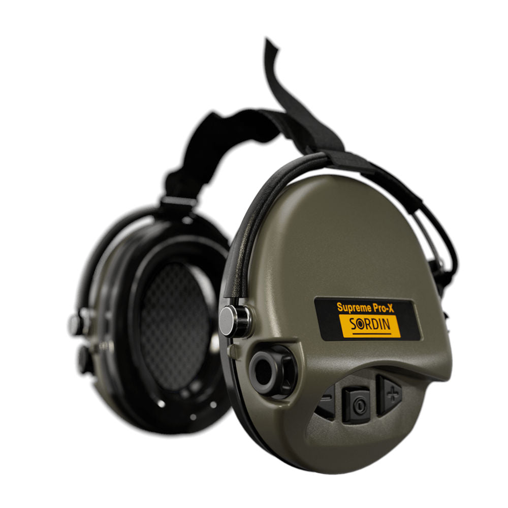 Sordin - Supreme Pro X Neckband Høreværn // Olivengrøn fra Sordin - billede nr. 1 hos GrejFreak.dk