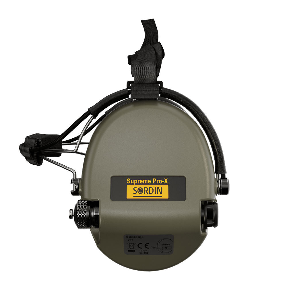 Sordin - Supreme Pro X Neckband Høreværn // Olivengrøn fra Sordin - billede nr. 3 hos GrejFreak.dk