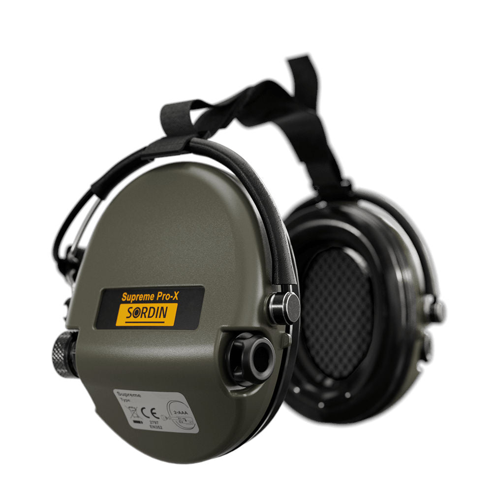 Sordin - Supreme Pro X Neckband Høreværn // Olivengrøn fra Sordin - billede nr. 4 hos GrejFreak.dk