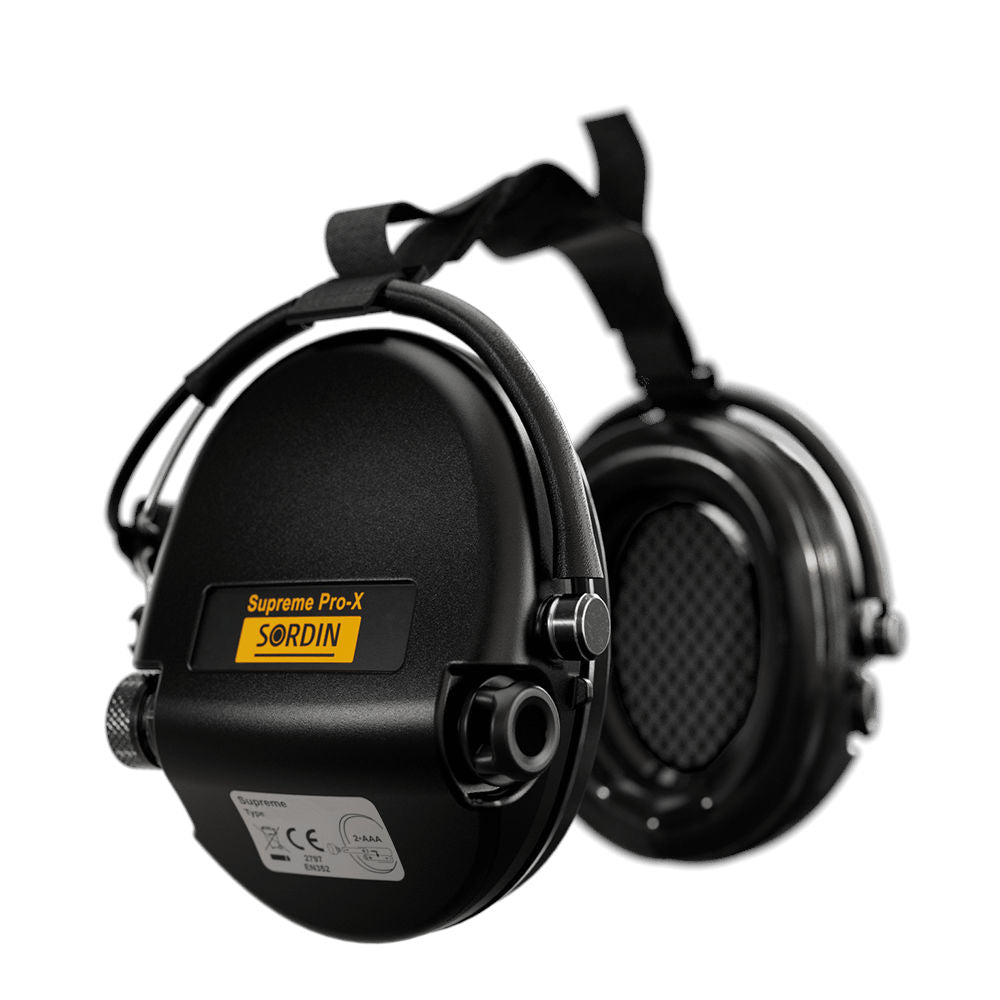 Sordin - Supreme Pro X Neckband Høreværn // Sort fra Sordin - billede nr. 2 hos GrejFreak.dk