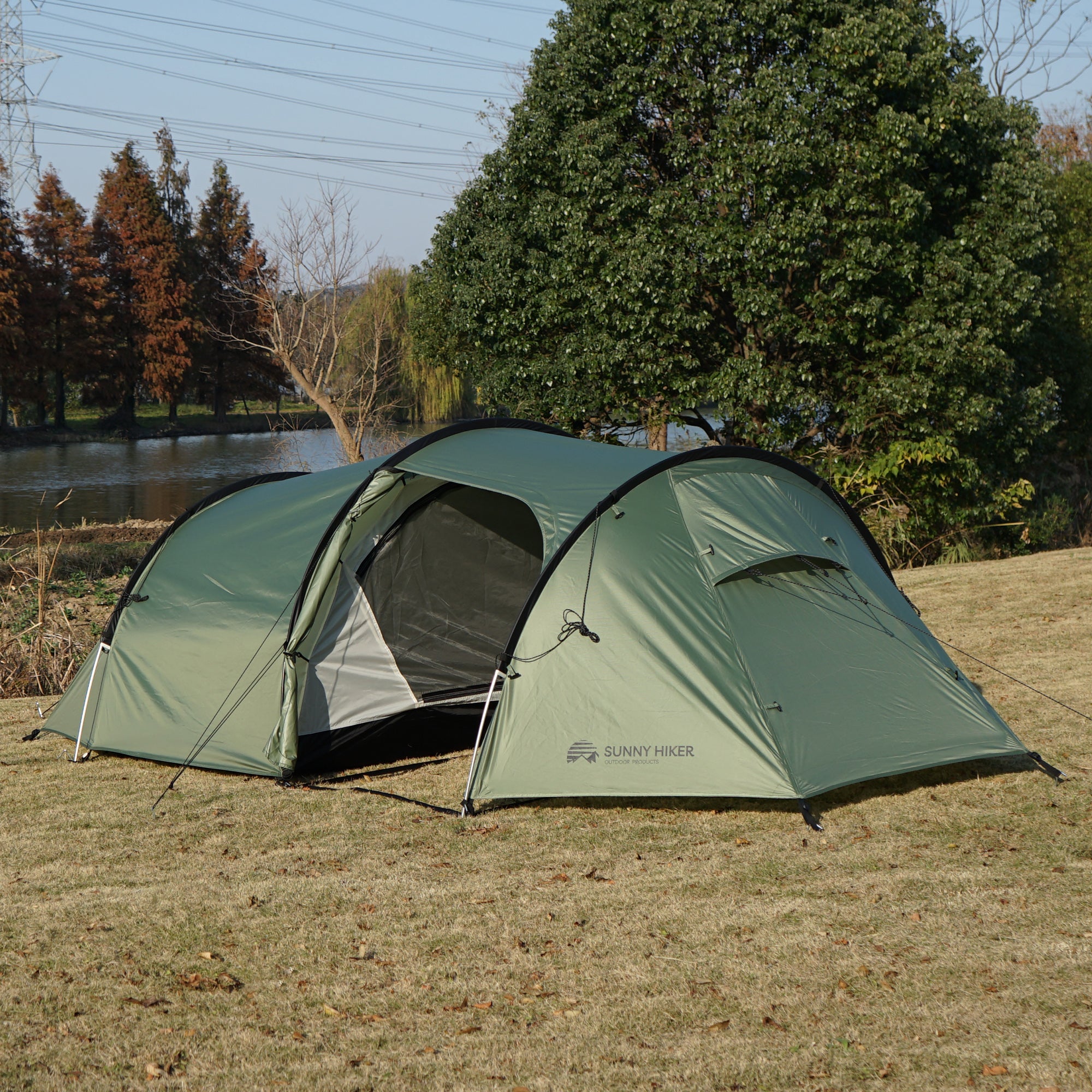 Sunny Hiker - 3-personers PU Tunneltelt fra Sunny Hiker - billede nr. 4 hos GrejFreak.dk