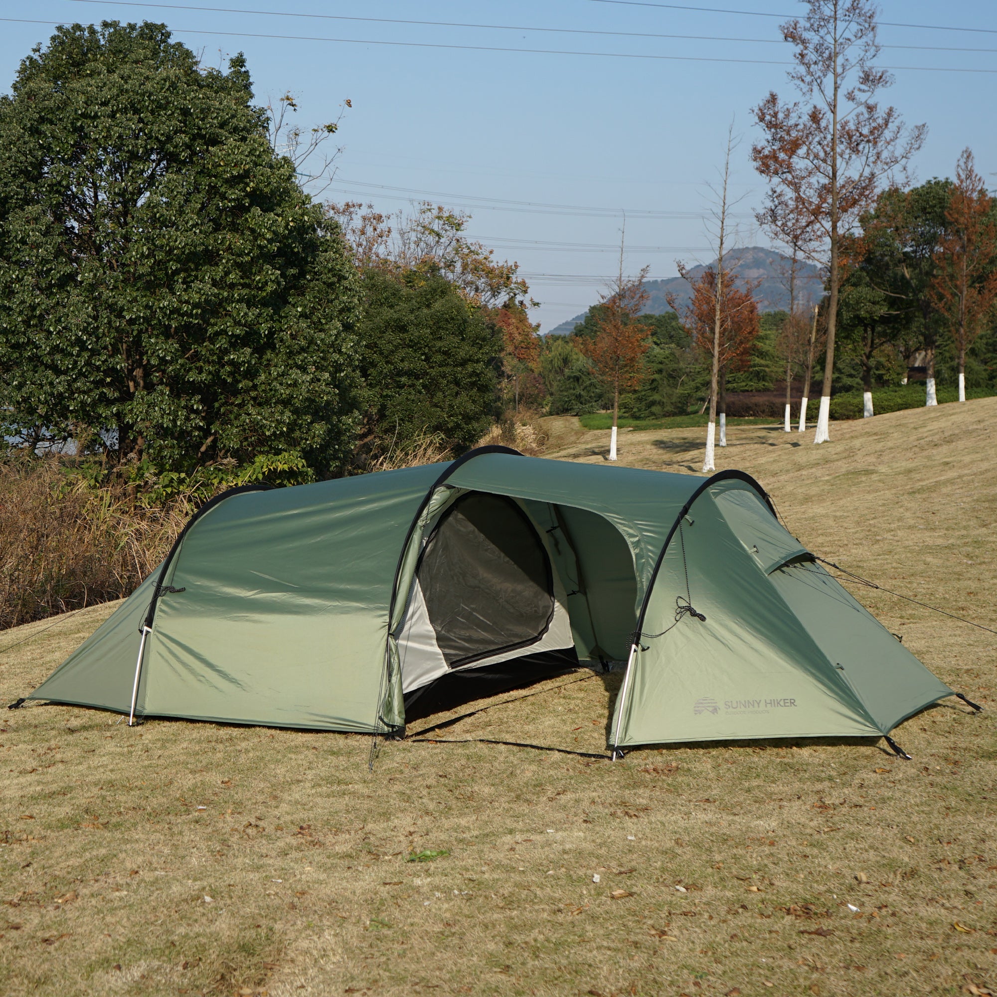 Sunny Hiker - 3-personers PU Tunneltelt fra Sunny Hiker - billede nr. 5 hos GrejFreak.dk