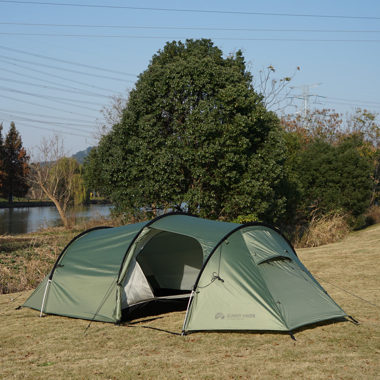 Sunny Hiker - 3-personers PU Tunneltelt fra Sunny Hiker - billede nr. 6 hos GrejFreak.dk