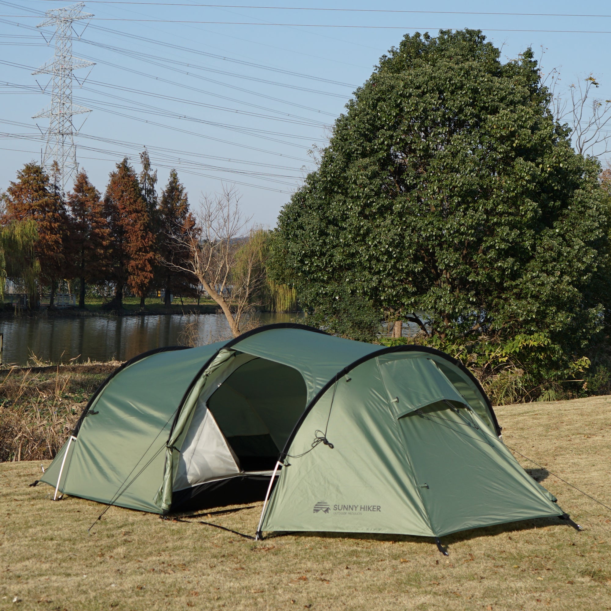Sunny Hiker - 3-personers PU Tunneltelt fra Sunny Hiker - billede nr. 9 hos GrejFreak.dk