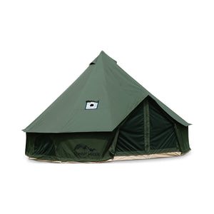 Sunny Hiker - Bomuld Large 10-personers Klokketelt // Grøn fra Sunny Hiker - billede nr. 1 hos GrejFreak.dk