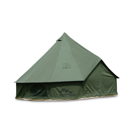 Sunny Hiker - Bomuld Large 10-personers Klokketelt // Grøn fra Sunny Hiker - billede nr. 2 hos GrejFreak.dk