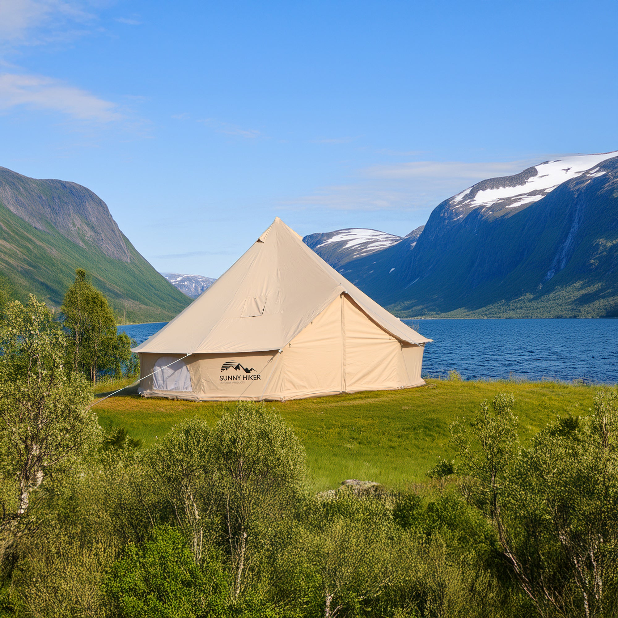 Sunny Hiker - Bomuld Large 10-personers Klokketelt fra Sunny Hiker - billede nr. 4 hos GrejFreak.dk