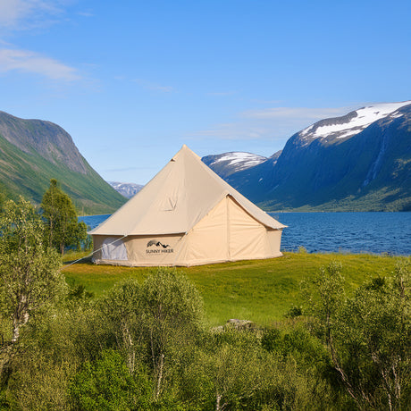 Sunny Hiker - Bomuld Medium 8-personers Klokketelt fra Sunny Hiker - billede nr. 2 hos GrejFreak.dk