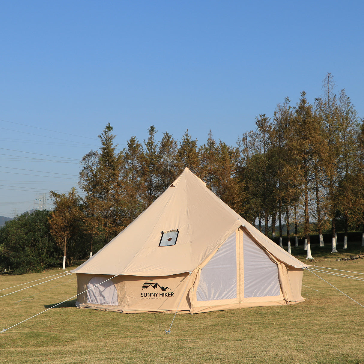 Sunny Hiker - Bomuld Medium 8-personers Klokketelt fra Sunny Hiker - billede nr. 3 hos GrejFreak.dk