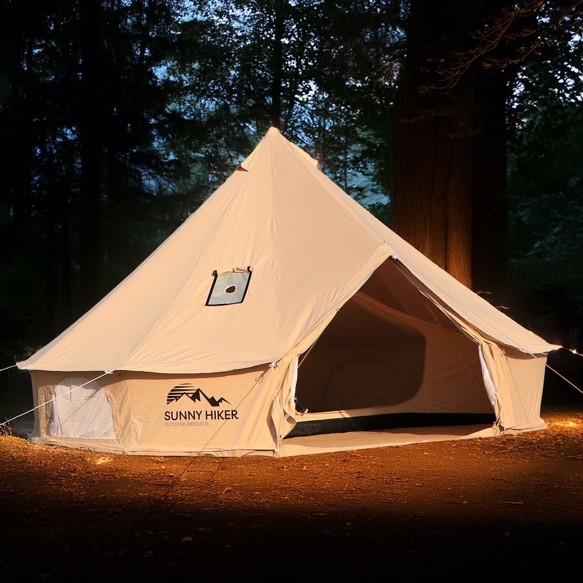 Sunny Hiker - Bomuld Medium 8-personers Klokketelt fra Sunny Hiker - billede nr. 4 hos GrejFreak.dk