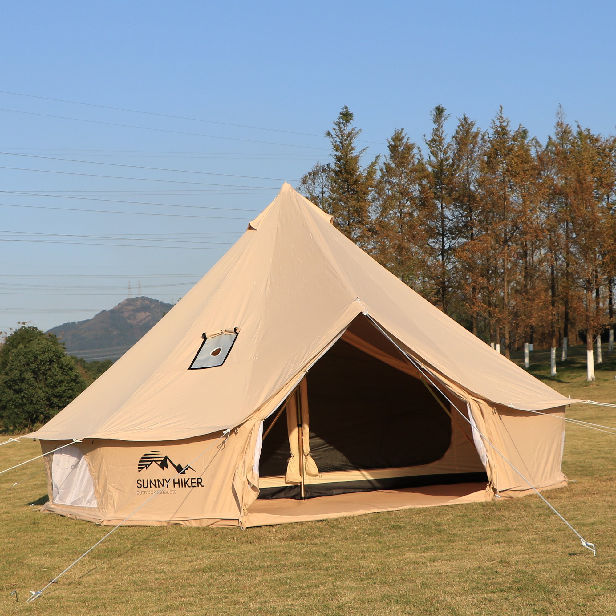 Sunny Hiker - Bomuld Medium 8-personers Klokketelt fra Sunny Hiker - billede nr. 9 hos GrejFreak.dk