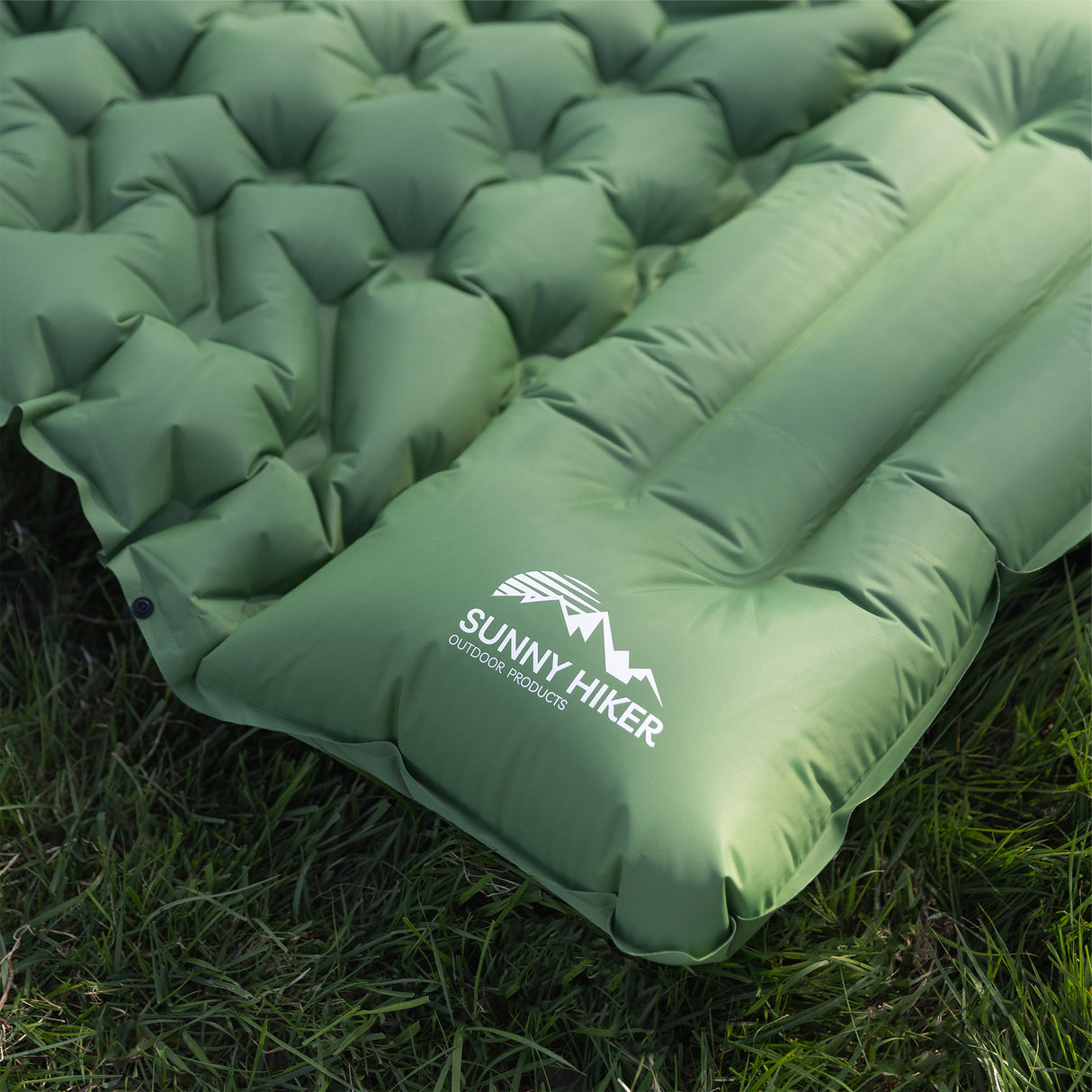 Sunny Hiker - Comfort Liggeunderlag m. Fodpumpe // Grøn fra Sunny Hiker - billede nr. 16 hos GrejFreak.dk