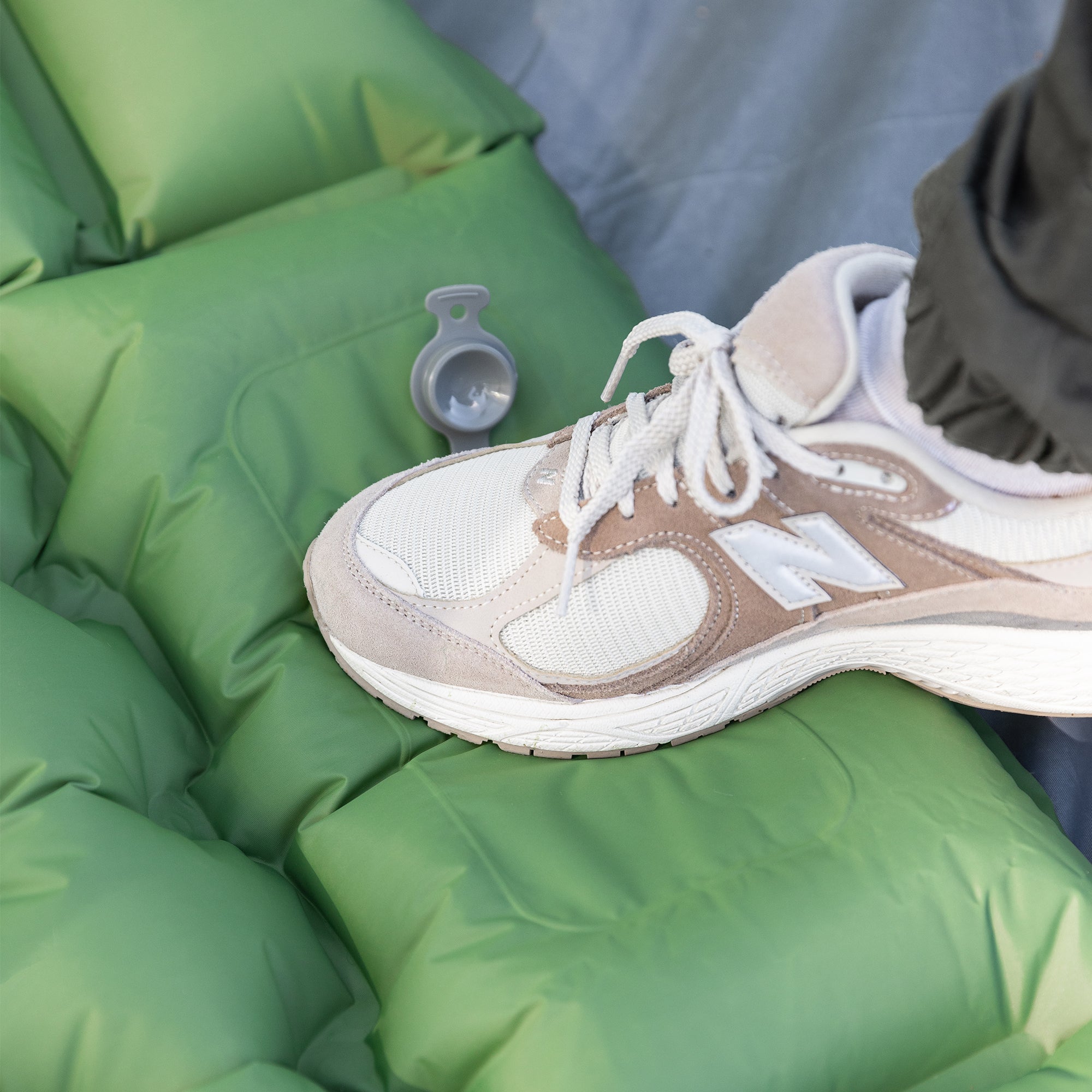 Sunny Hiker - Comfort Liggeunderlag m. Fodpumpe // Grøn fra Sunny Hiker - billede nr. 17 hos GrejFreak.dk