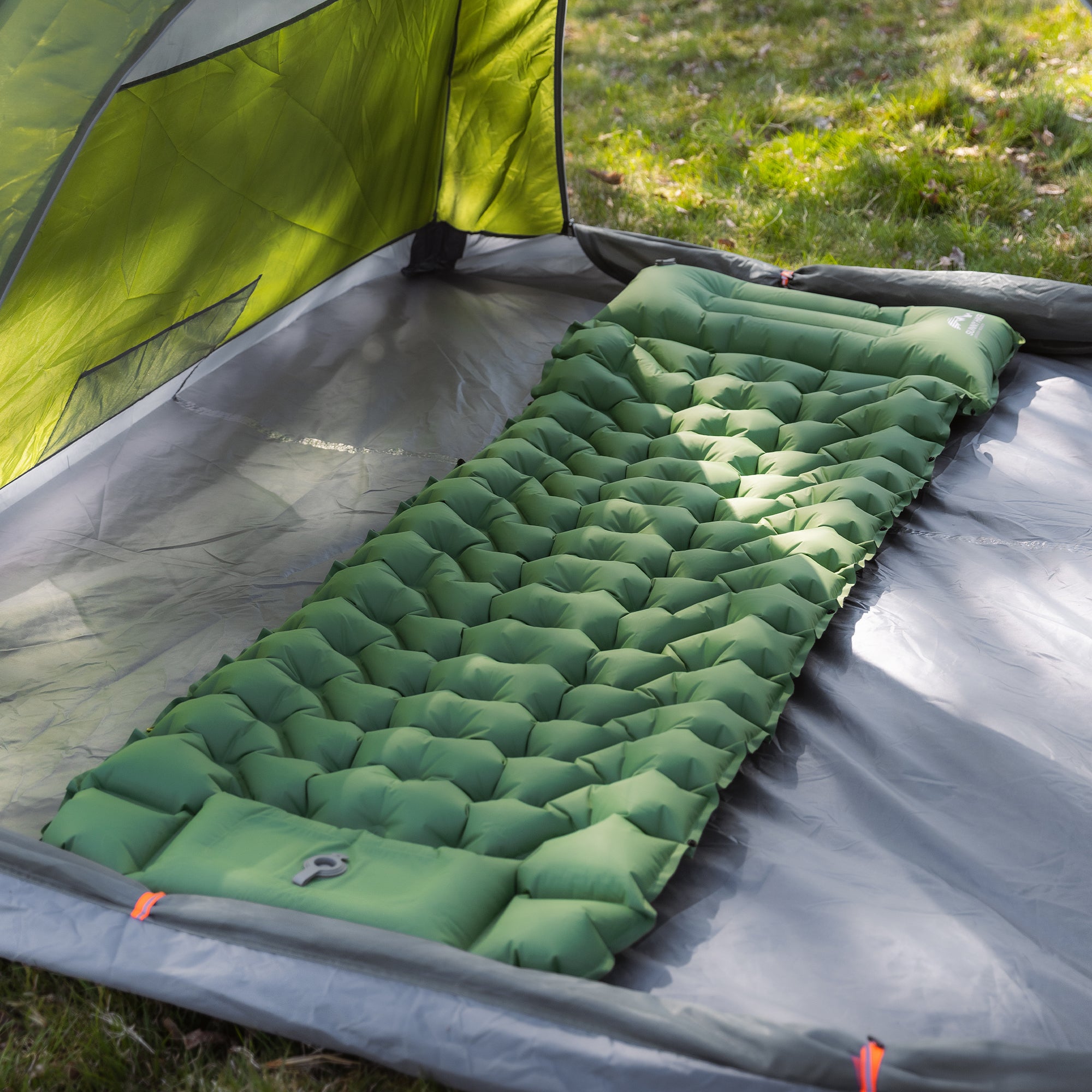 Sunny Hiker - Comfort Liggeunderlag m. Fodpumpe // Grøn fra Sunny Hiker - billede nr. 19 hos GrejFreak.dk